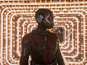 Paul Rudd as Ant-Man in a scene from Marvel's Ant-Man and the Wasp. (Marvel Studios)