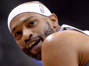 Vince Carter will be entering his 20th season in the NBA. THE CANADIAN PRESS/Frank Gunn