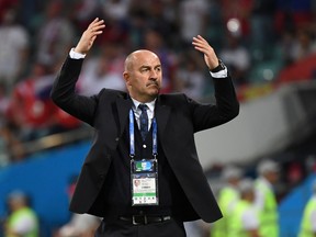 Russia manager Stanislav Cherchesov fostered an us-against-them mentality at this World Cup that his players relished. (Getty Images)