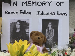 The Danforth memorial site for the victims of Sunday's shootings continues to grow on Thursday July 26, 2018. (Veronica Henri/Toronto Sun)