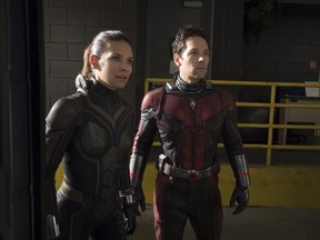 Evangeline Lilly and Paul Rudd in a scene from Marvel's Ant-Man and the Wasp. (Marvel Studios)