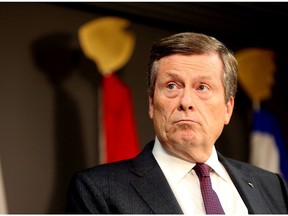 Toronto Mayor John Tory calls for referendum as Premier Doug Ford plans to reduce Torontp city council in Toronto, Ont. on Friday July 27, 2018. Dave Abel/Toronto Sun/Postmedia Network