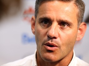 Canadian men's national team head coach John Herdman speaks to reporters during a news conference in Toronto on Tuesday, July 17, 2018. (DAVE ABEL/TORONTO SUN)