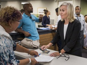 Jennifer Keesmaat, the cityÕs former chief planner, at City Hall to register to run for mayor in this fall's election in Toronto, Ont. on Friday July 27, 2018. (Ernest Doroszuk/Toronto Sun/Postmedia)
