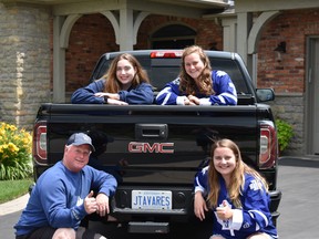 Tim Parsons of Oakville, Ont., and his family were way ahead of the curve with their JTAVARES vanity license plate for their pick-up truck. (Photo courtesy of Tim Parsons)