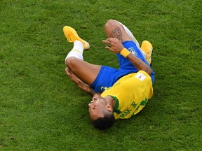 Neymar's theatrics aside, Brazil looks like one of the strongerst contenders to move into the semifinals at the World Cup in Russia. GETTY IMAGES