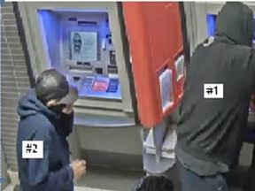 Toronto Police are looking for two men wanted in a couple ATM robberies in the west end.