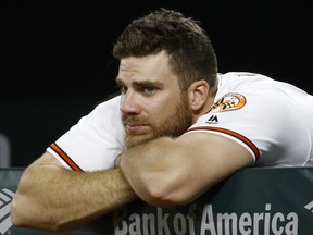 Orioles' Chris Davis could use a little more luck on balls in play and perhaps  swing more at pitches in the strike zone to break out of his season-long slump. (Patrick Semansky, Associated Press)