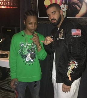 Quinton âPressaâ Gardiner, left, and Drake. (Instagram)