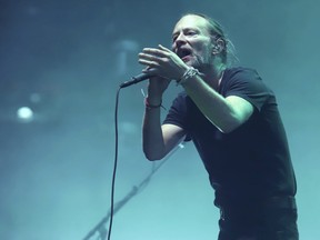 Thom Yorke of Radiohead performs in concert at Madison Square Garden on Tuesday, July 10, 2018, in New York. (Photo by Greg Allen/Invision/AP)
