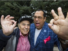 Former Toronto Mayor Mel Lastman and his son Blayne Lastman, pose for a photo in Toronto, Ont.on Tuesday November 14, 2017.  They are trying to save the Streetsville Santa Claus Parade. Ernest Doroszuk/Toronto Sun/Postmedia Network