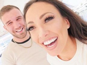 Aaron Armstrong and British reality star Sophie Gradon. (instagram.com/aarona619)