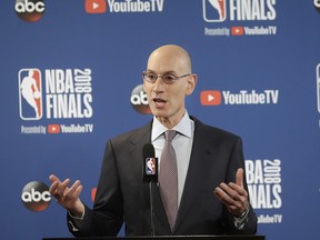 NBA commissioner Adam Silver likes the state of the league right now. (Jeff Chiu/The Associated Press)