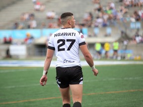 Quinn Ngawati of Victoria B.C., made his Wolfpack debut on July 28, 2018. (TORONTO WOLFPACK photo)