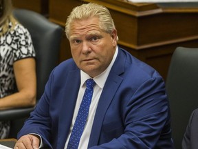 Ontario Premier Doug Ford during the throne speech at Queen's Park in Toronto on July 12, 2018. Ernest Doroszuk/Toronto Sun