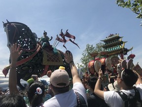 The Mulan float is one of the most popular in the daily parade down Mickey Avenue at Shanghai Disney.