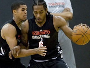 Kawhi Leonard at Raptors practice of picks at the ACC in Toronto on June 15, 2011. (Dave Thomas/Toronto Sun)