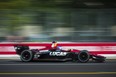 Robert Wickens races down the track during the practice session of the Honda Indy Toronto (The Canadian Press)