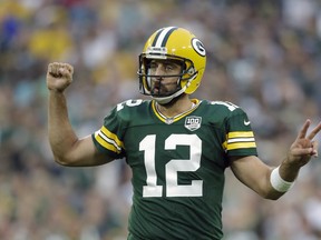 Green Bay Packers' Aaron Rodgers is our No. 1-ranked QB this season. (AP PHOTO)