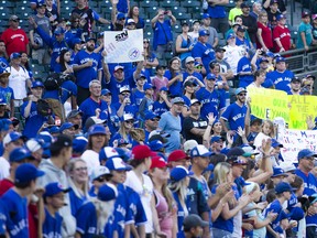 Blue Jays fans took over Seattle during a their four-game series against the Mariners. Lindsey Wasson/Getty Images