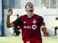 Defender Nick Hagglund and Toronto FC were held to a draw in San Jose on Saturday. (THE CANADIAN PRESS)