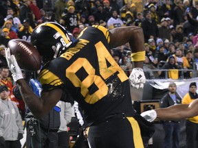 Pittsburgh Steelers wide receiver Antonio Brown is our top WR target in fantasy drafts this year. (AP PHOTO)