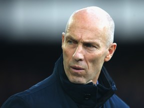 LAFC manager Bob Bradley will face his son, TFC's Michael Bradley on Saturday. (GETTY IMAGES)