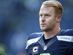 Punter Jon Ryan #9 of the Seattle Seahawks warms up before an NFL game against the Arizona Cardinals at CenturyLink Field on December 24, 2016 in Seattle, Washington.  (Photo by Otto Greule Jr/Getty Images)