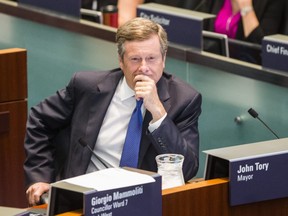 Toronto Mayor John Tory in council chambers at city hall in Toronto, Ont.  on Monday August 20, 2018. Ernest Doroszuk/Toronto Sun