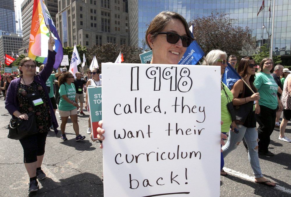 Teachers Rally Against Move To Scrap Sex Ed Curriculum Toronto Sun 0984