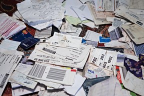 Janet McFetridge has been collecting items discarded by asylum seekers crossing illegally into Canada. She has found small toys, an iPhone X, bus tickets, credit cards and driver’s licenses. (Andre Malerba/The Washington Post)