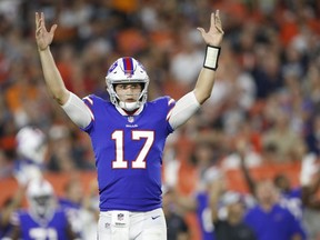 Bills quarterback Josh Allen will start in the team's third preseason game against the Bengals on Sunday.