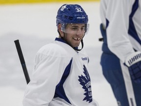 Josh Leivo played in just 16 games with the Maple Leafs last season. (Craig Robertson/Toronto Sun)