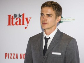 Hayden Christensen at the world premiere of Little Italy screened at the Scotiabank Theatre Toronto in Toronto, Ont. on Wednesday August 22, 2018. Ernest Doroszuk/Toronto Sun/Postmedia