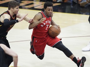Kyle Lowry and the Raptors take on the LeBron-less Cavaliers in their season opener. AP PHOTO