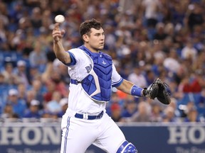 Catcher Luke Maile stands to lose a lot of playing time as the Jays turn to Danny Jansen. (Getty Images)
