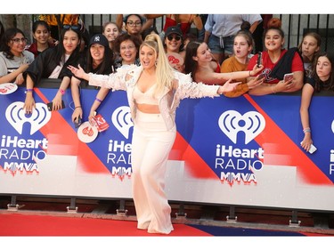 Meghan Trainor at the 2018 iHeartRadio MMVA awards in Toronto, Ont. on Sunday August 26, 2018. Jack Boland/Toronto Sun/Postmedia Network