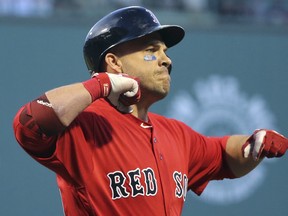Steve Pearce is hitting .333 (20-for-60) in 20 games since the Blue Jays traded him 
to Boston. (AP Photo)