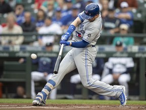 Justin Smoak has savvy quickness around the first-base bag with a big reach and a lightning-quick glove. (Getty Images)