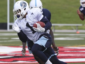 Running back Anthony Coombs makes his season debut for the Argos on Saturday against B.C. Stan Behal/Toronto Sun/Postmedia Network
