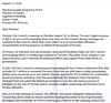 Page one of a letter Toronto Mayor John Tory wrote to Ontario’s premier in response to an open letter written to him by Doug Ford on Friday, Aug. 17, 2018.