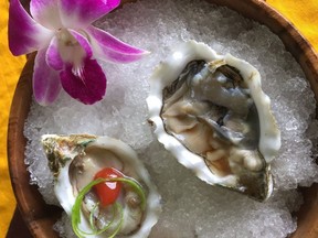 Kualoa Ranch oysters on the half shell. ROBIN ROBINSON/POSTMEDIA NETWORK