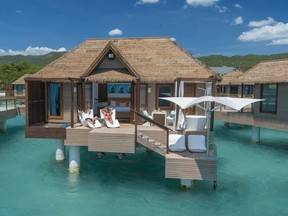 A bungalow built for two! Overwater accommodations at Sandals South Coast are perfect for honeymoons. SANDALS RESORTS PHOTO