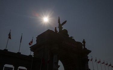 Entrance to the Princes' Gates on the day off the CNE Media Preview at Exhibition Place in Toronto, Ont. on Wednesday August 15, 2018. The Canadian National Exhibition runs from August 17 to September 3. Ernest Doroszuk/Toronto Sun/Postmedia