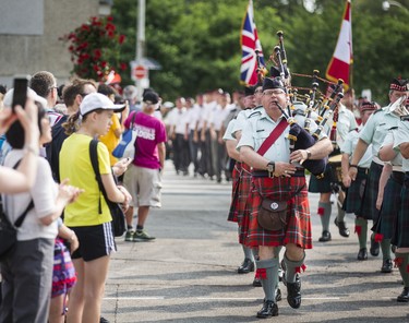 The 48th Highlanders during the WarriorsÕ Day Parade at the CNE in Toronto, Ont. on Saturday August 18, 2018. Ernest Doroszuk/Toronto Sun/Postmedia