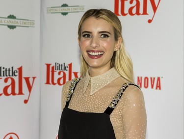 Emma Roberts at the world premiere of Little Italy screened at the Scotiabank Theatre Toronto in Toronto, Ont. on Wednesday August 22, 2018. Ernest Doroszuk/Toronto Sun/Postmedia