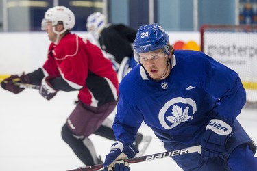 Kasperi Kapanen during a Toronto Maple Leafs summer skate at the MasterCard Centre in Toronto, Ont. Wednesday August 29, 2018. Ernest Doroszuk/Toronto Sun/Postmedia