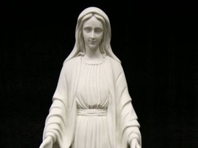 A Virgin Mary statue was stolen from a Hamilton elementary school. (Hamilton Police photo)