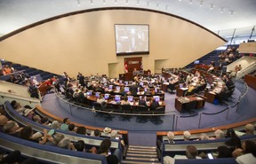 Council chambers at City Hall in Toronto, Ont.  on August 20, 2018. (Ernest Doroszuk/Toronto Sun)
