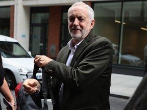 Labour Leader Jeremy Corbyn arrives at a meeting of the National Executive of Britains Labour Party on September 4, 2018 in London, England. (Dan Kitwood/Getty Images)